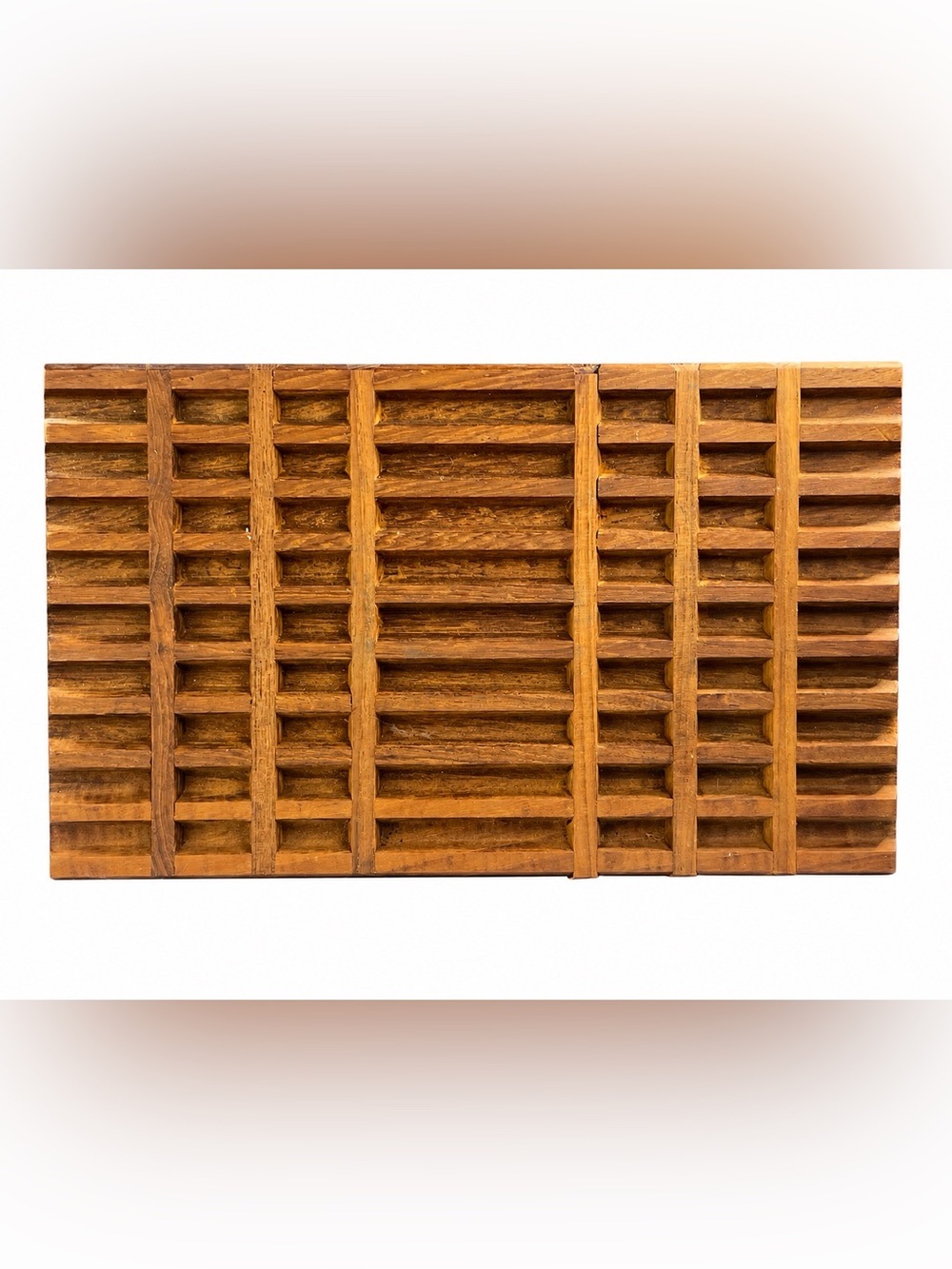 Vintage Dansk IHQ Teak Wood Trivet Danish Modern Jens Quistgaard Design MCM